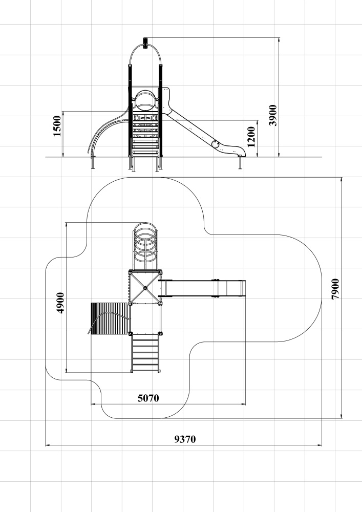 ДИК 1.226-ДПК Детский игровой комплекс Н=1500