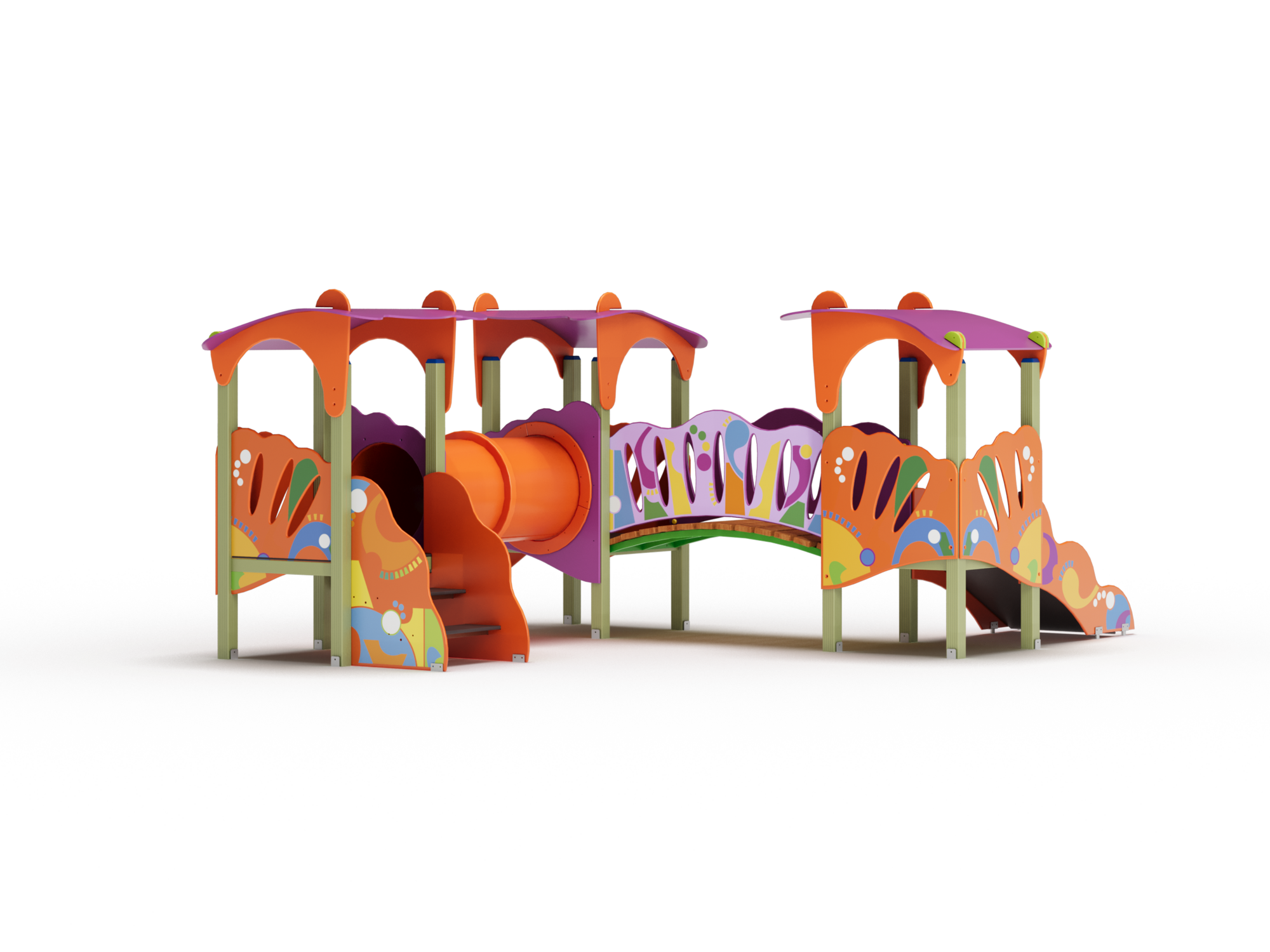 ДИК 3.251 Детский игровой комплекс граффити Н= 700 мм  