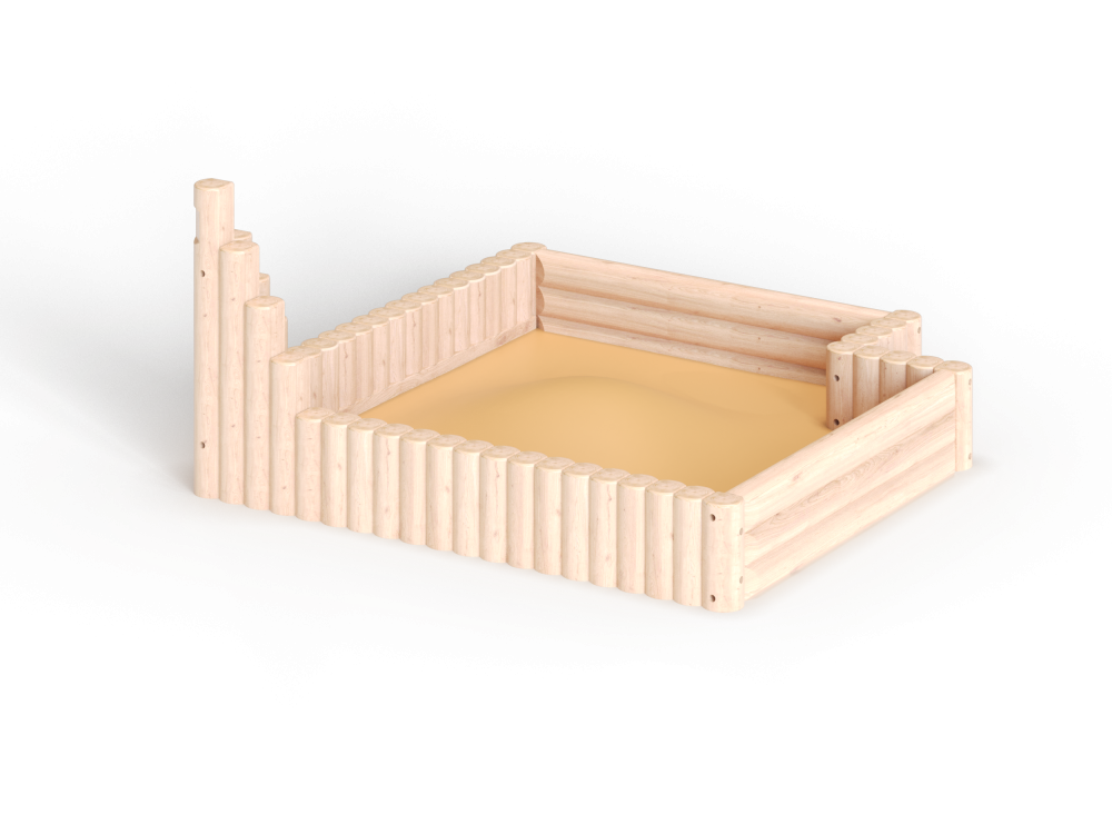 МФ 3.605-К Песочница 2,5х2,5 из бревен