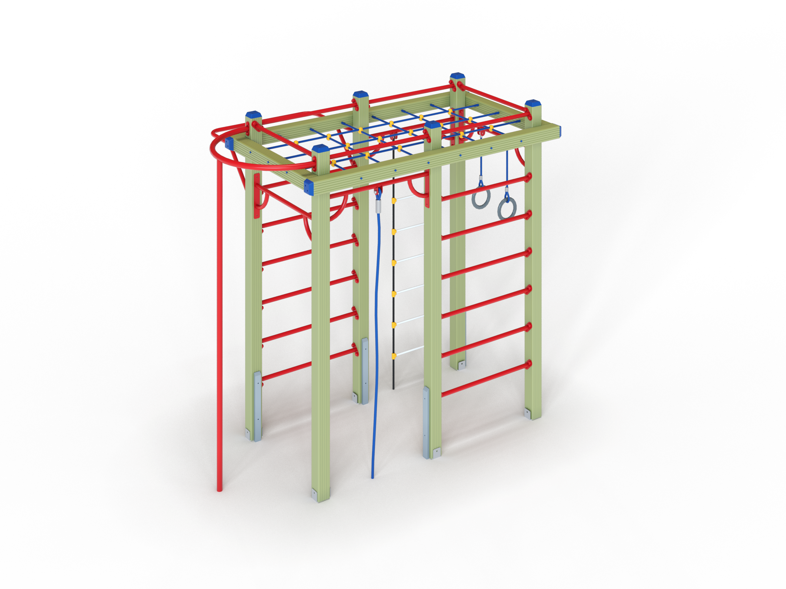 СО 1.30 Спортивный комплекс Шведская стенка с шестом 