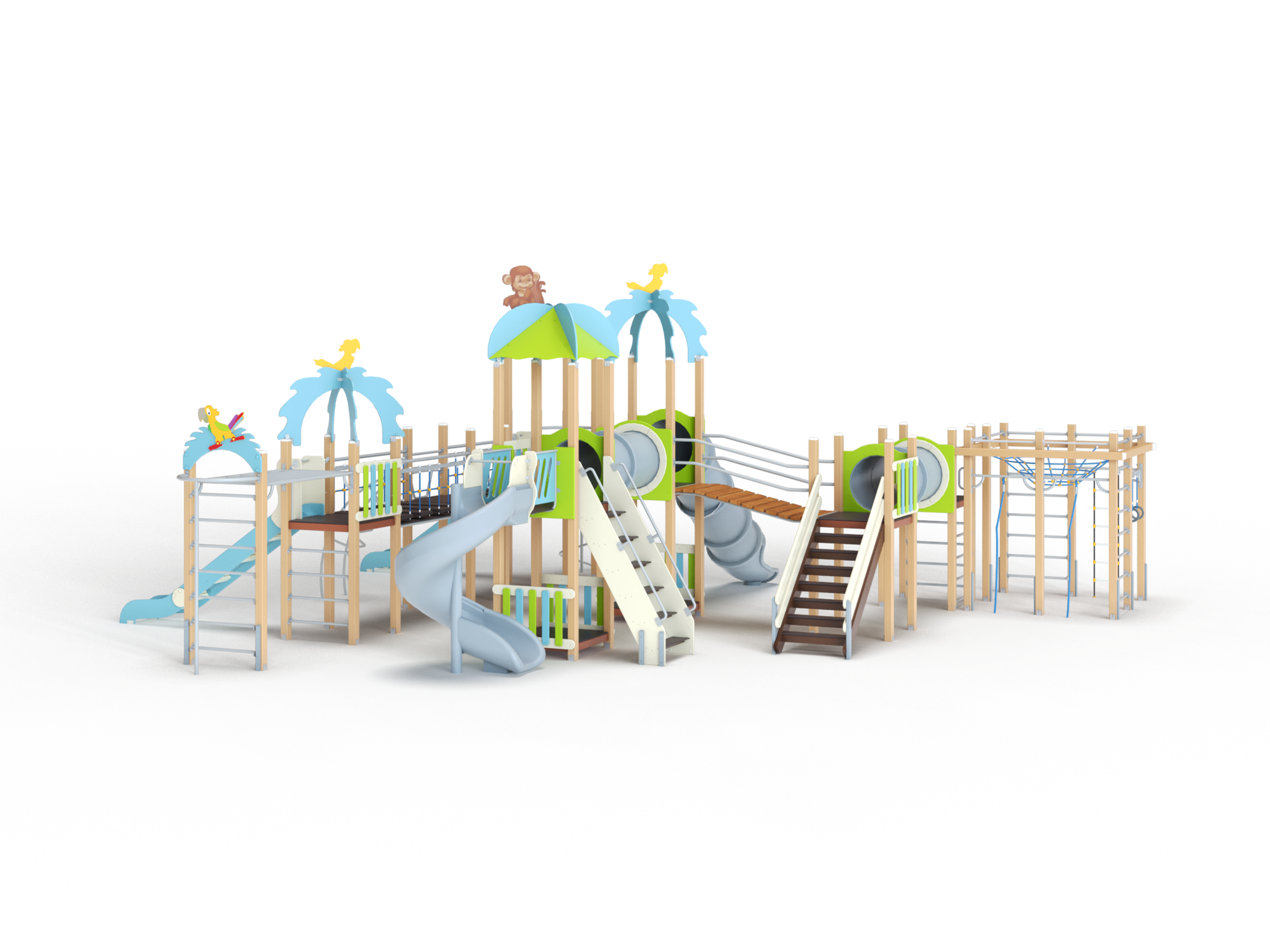 ДИК 9.202-ДПК Детский игровой комплекс Н=1500 мм, 1800 мм