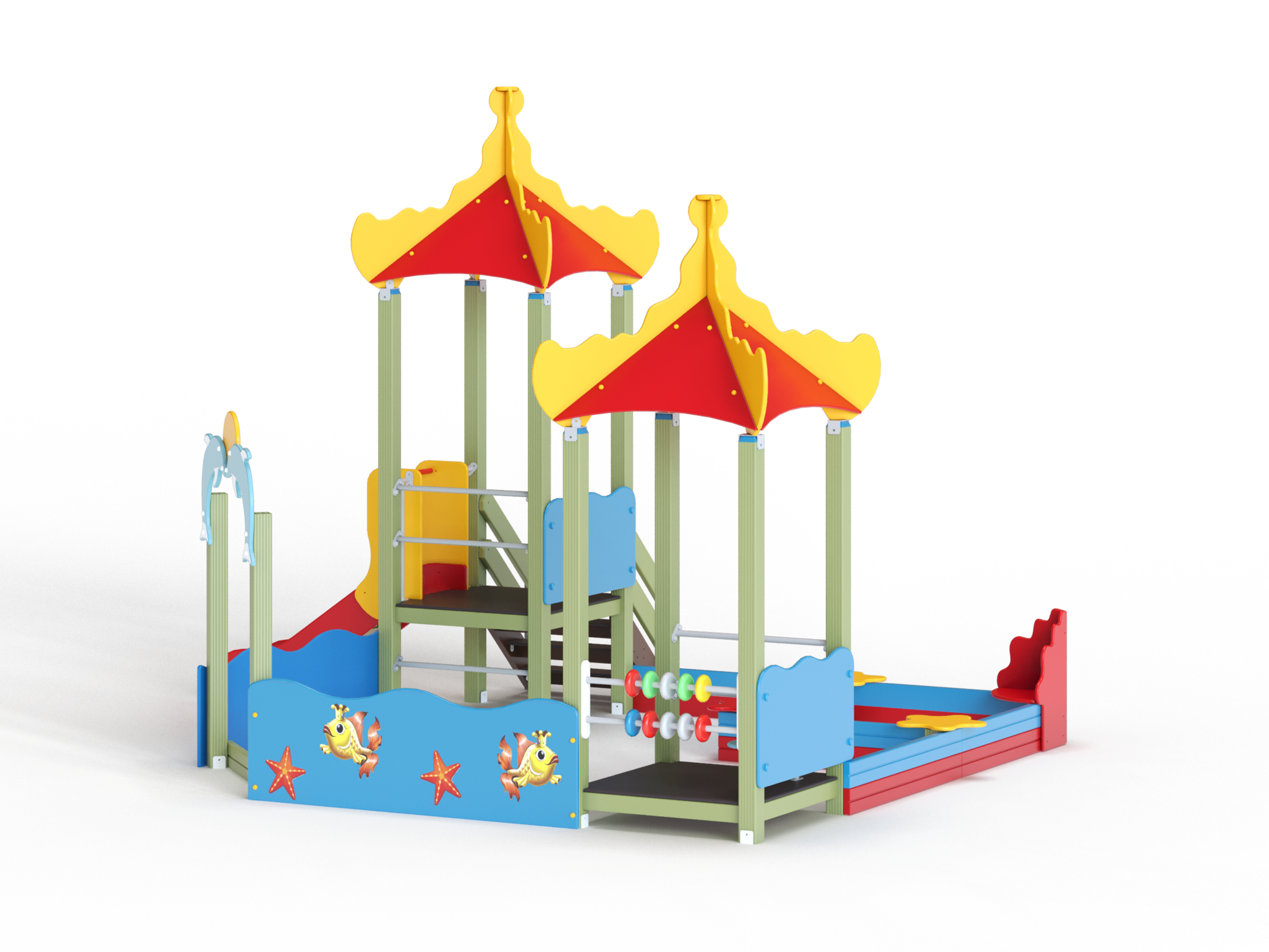 МФ 3.25 Песочный дворик с горкой H=700мм