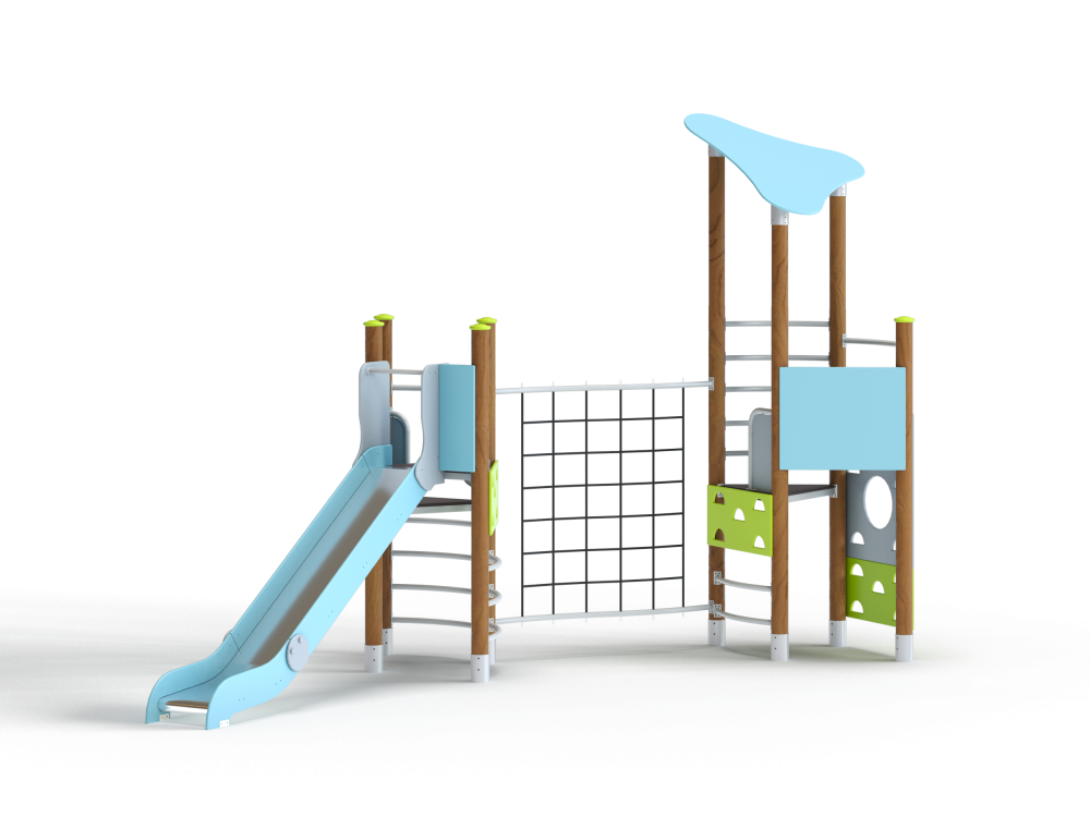 ДИК 2.105-К Детский игровой комплекс на круглых столбах Н=1500 мм