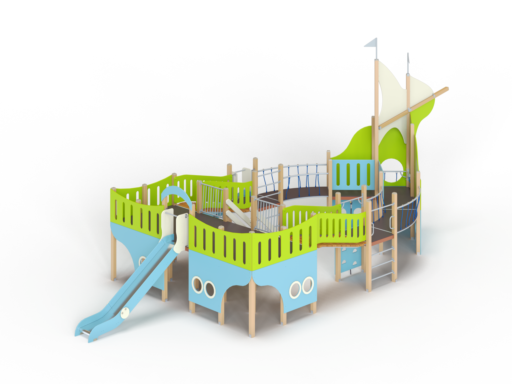 ДИК 7.072-ДЕРЕВО Детский игровой комплекс Н=1200,1500 мм