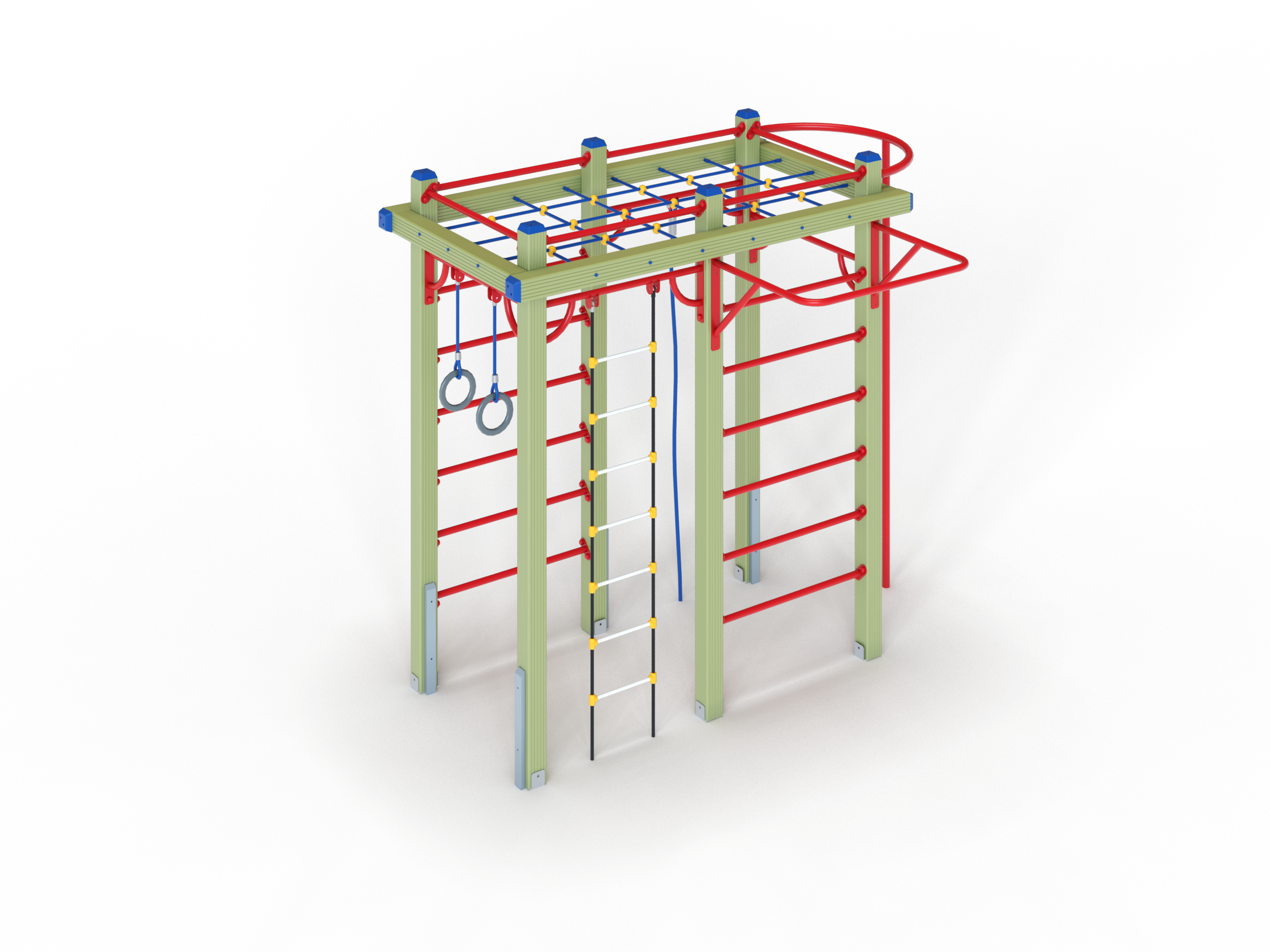 СО 1.30 Спортивный комплекс Шведская стенка с шестом 