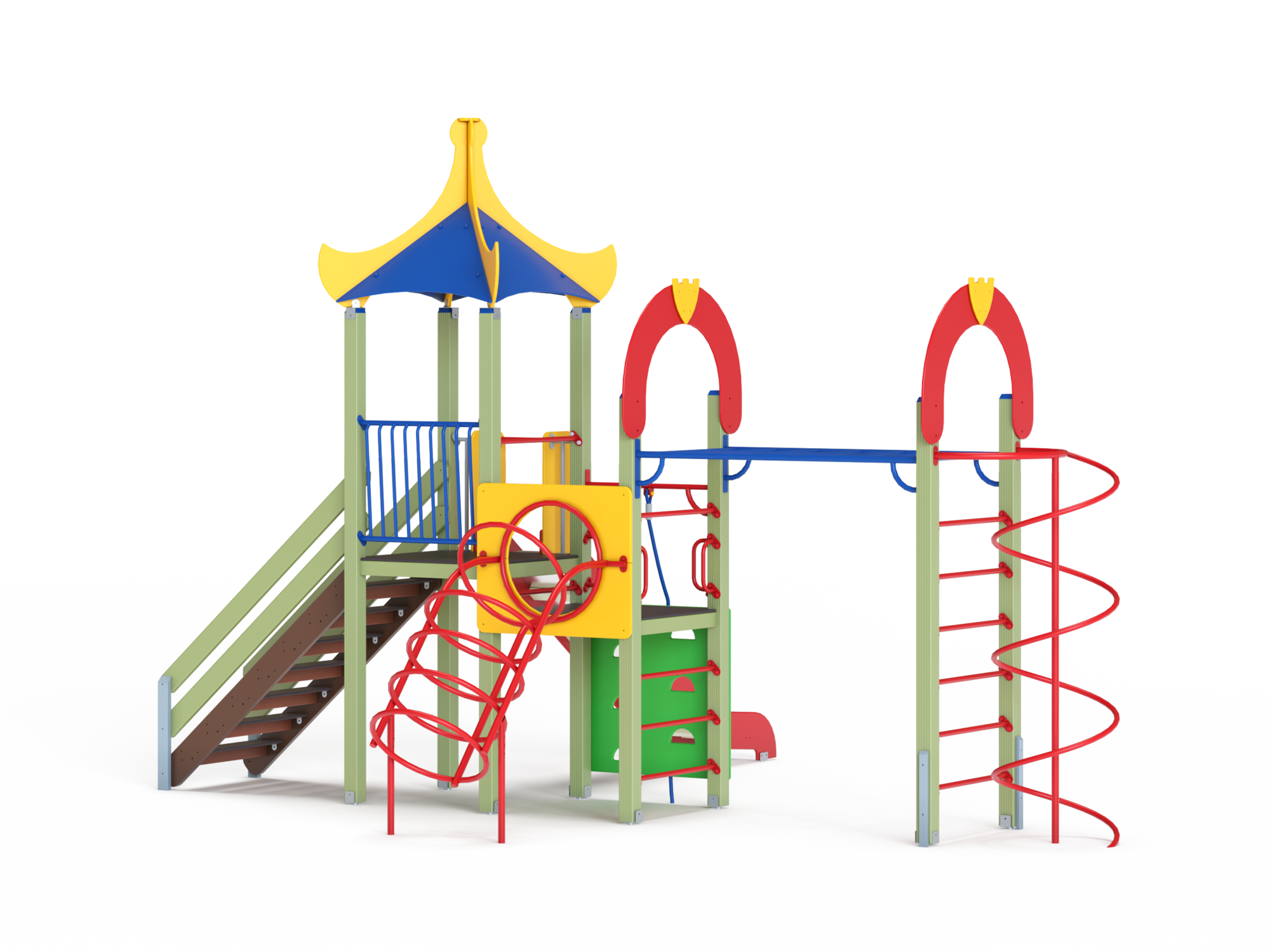 ДИК 1.251-ДЕРЕВО Детский игровой комплекс Н=1500