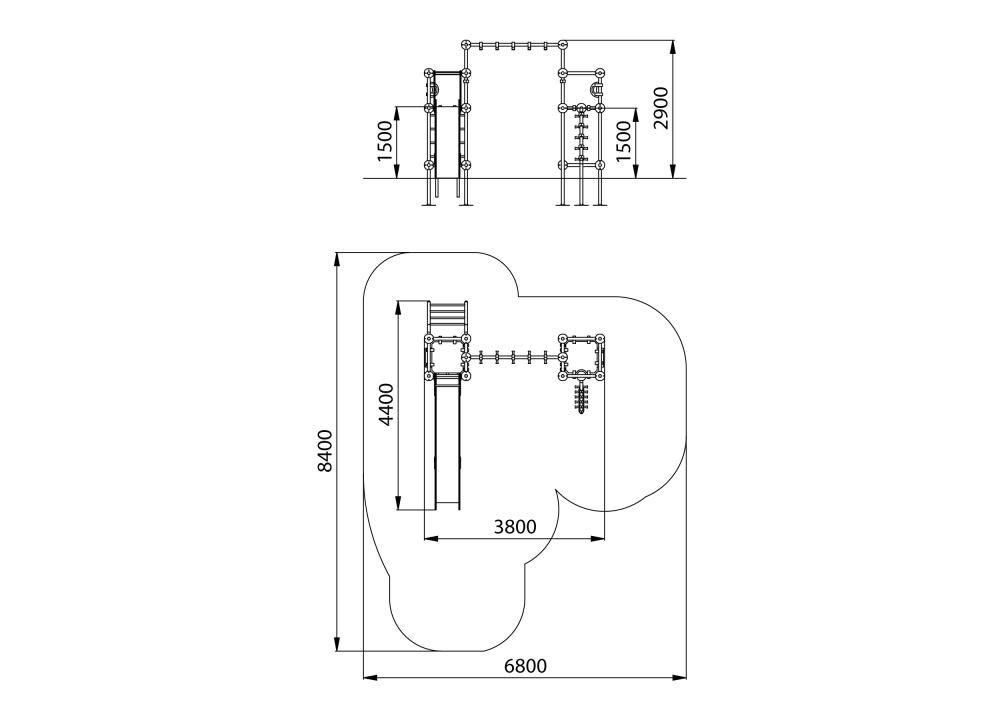 УК 7.505.11 Горка с рукоходом цинк