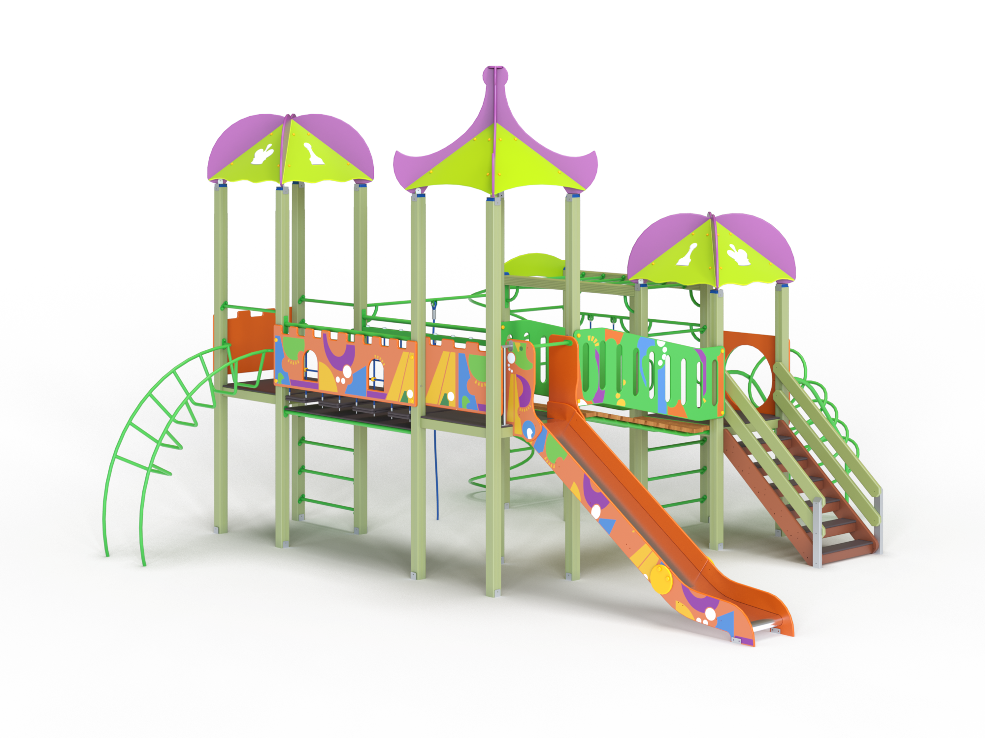 ДИК 3.212 Детский игровой комплекс Н=1500 мм граффити