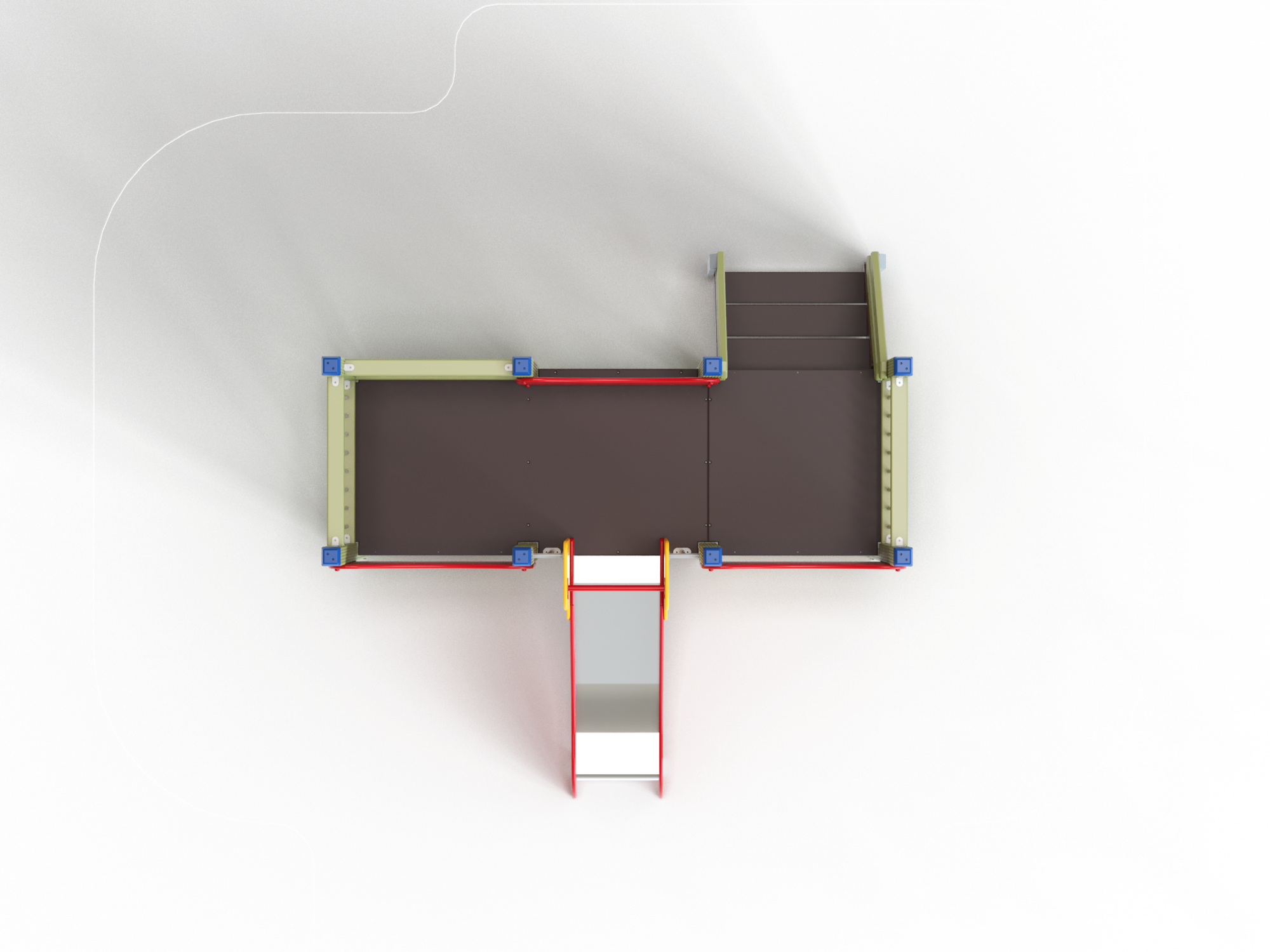 ДИО 5.023-ДЕРЕВО Закрытый манеж с горкой Н=700