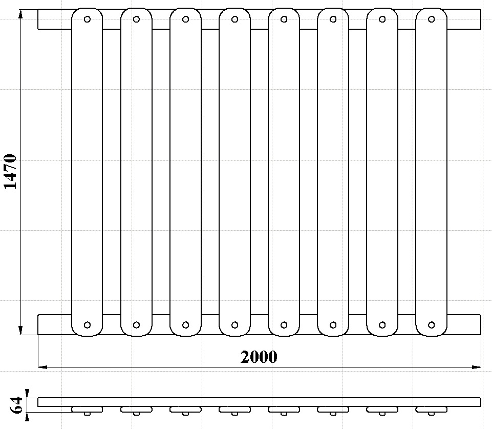 МФ 7.103 Ограждение 2000 мм деревянное декоративное