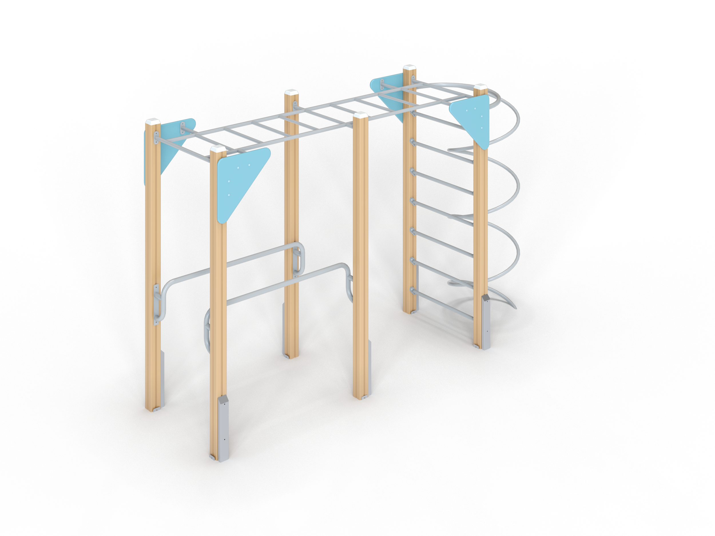СО 1.014 Спортивный комплекс Параллельный брус с рукоходом ЭКО