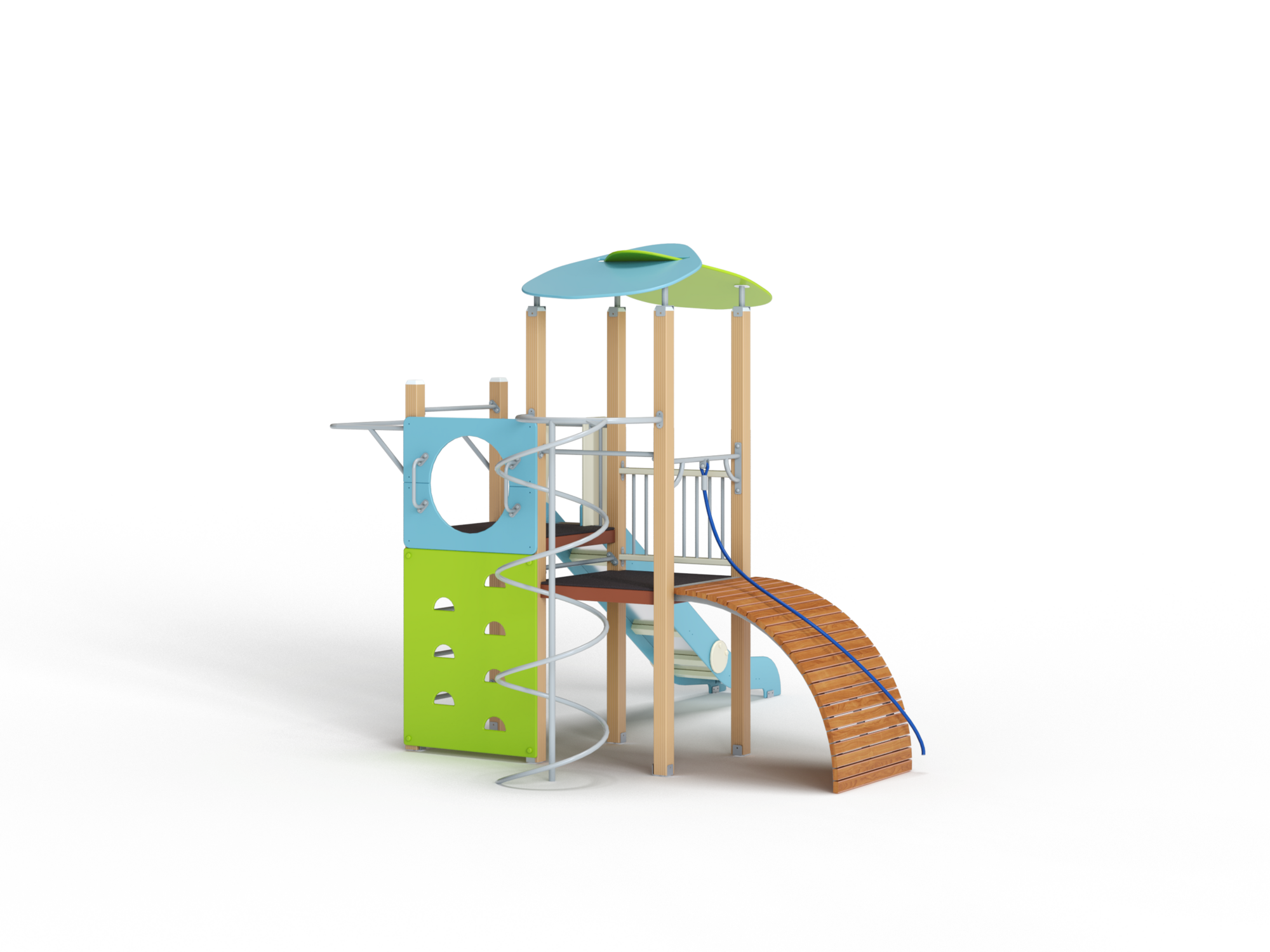 ДИК 1.230-ДПК Детский игровой комплекс с горкой H=1500 мм