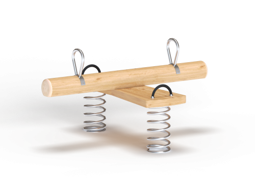 ДИО 3.697.01 Качалка балансир на двух пружинах на бревне