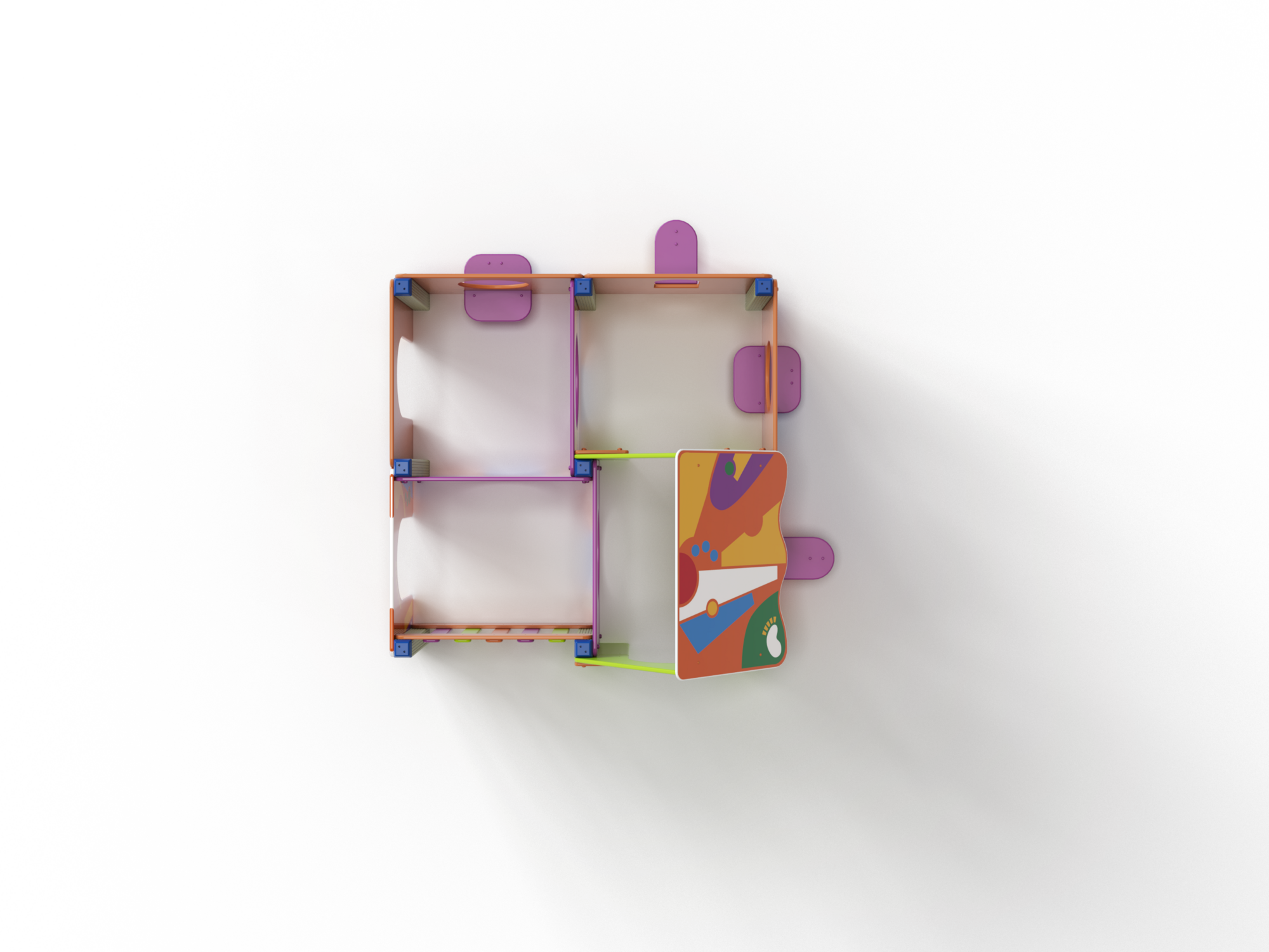 МФ 5.163 Лабиринт 4 секции Граффити