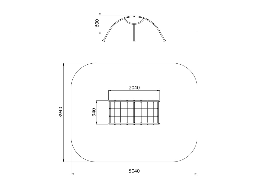 УК 7.405.11 Мостик с сеткой цинк