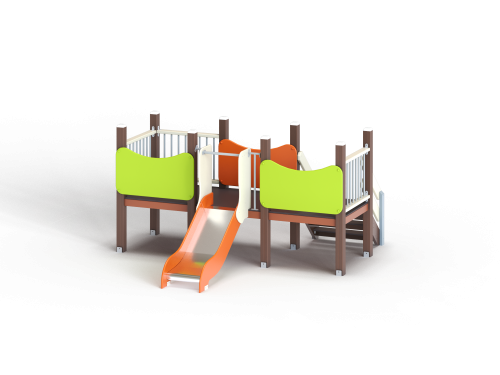 ДИО 5.023-ДПК Закрытый манеж с горкой Н=700