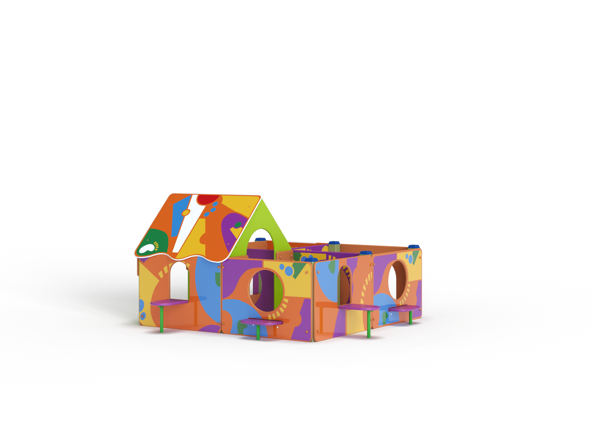 МФ 5.163 Лабиринт 4 секции Граффити