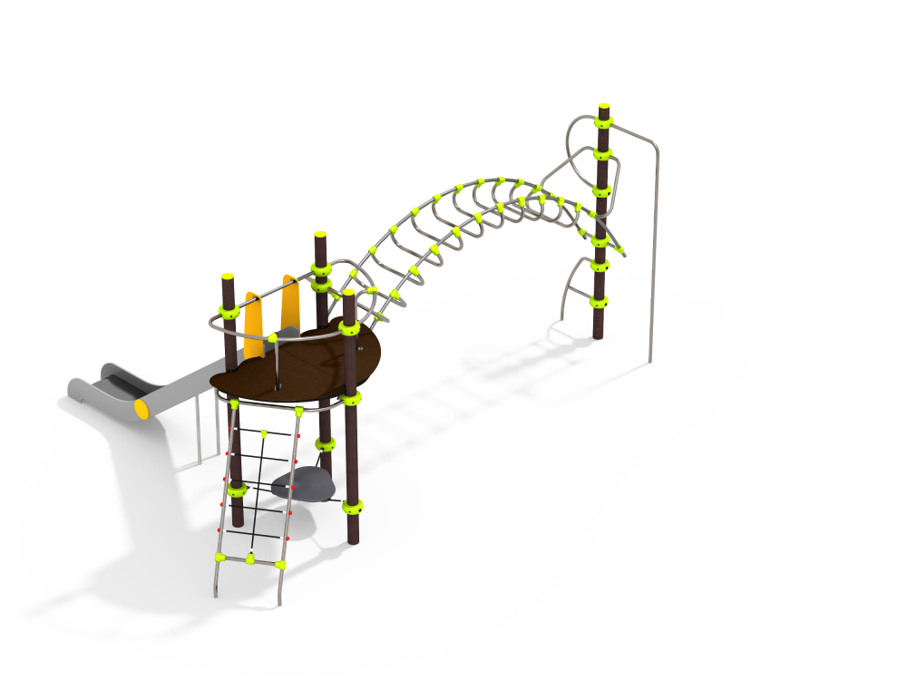 УК 7.113.11 Башня с горкой и рукоходом цинк