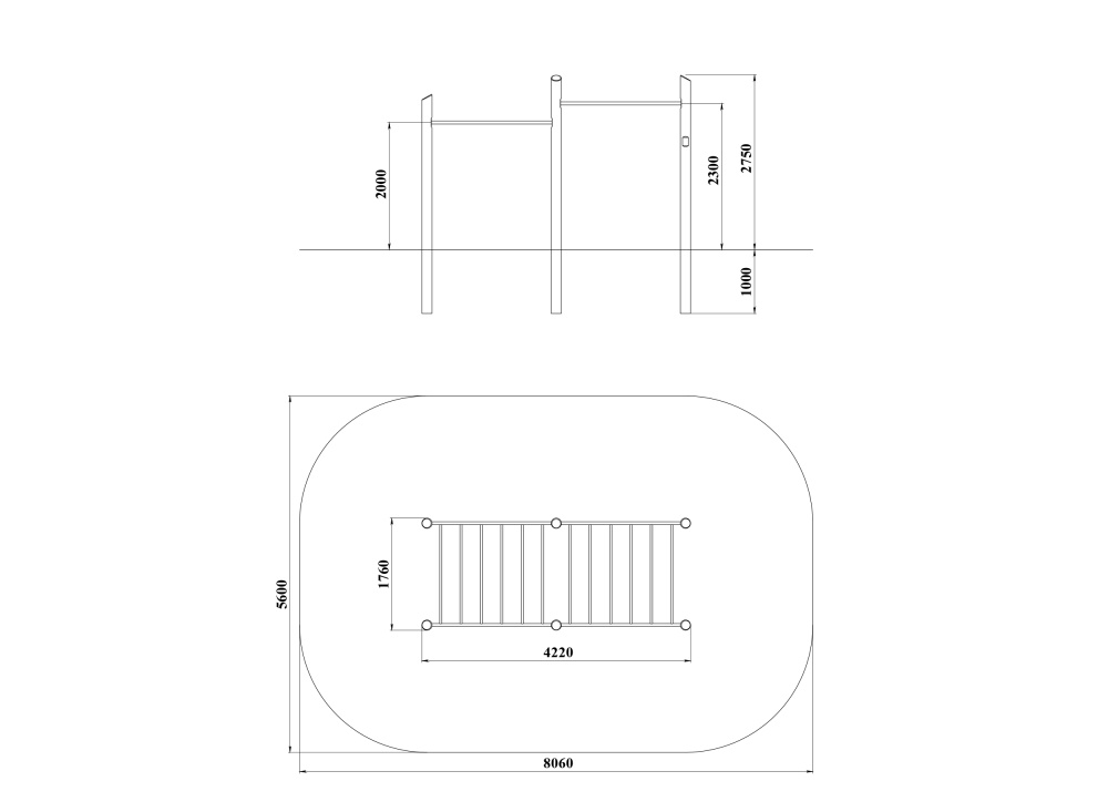 ДП 7.393 Комплекс универсальный на бревнах