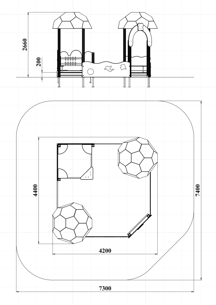 МФ 3.541 Песочный дворик без горки