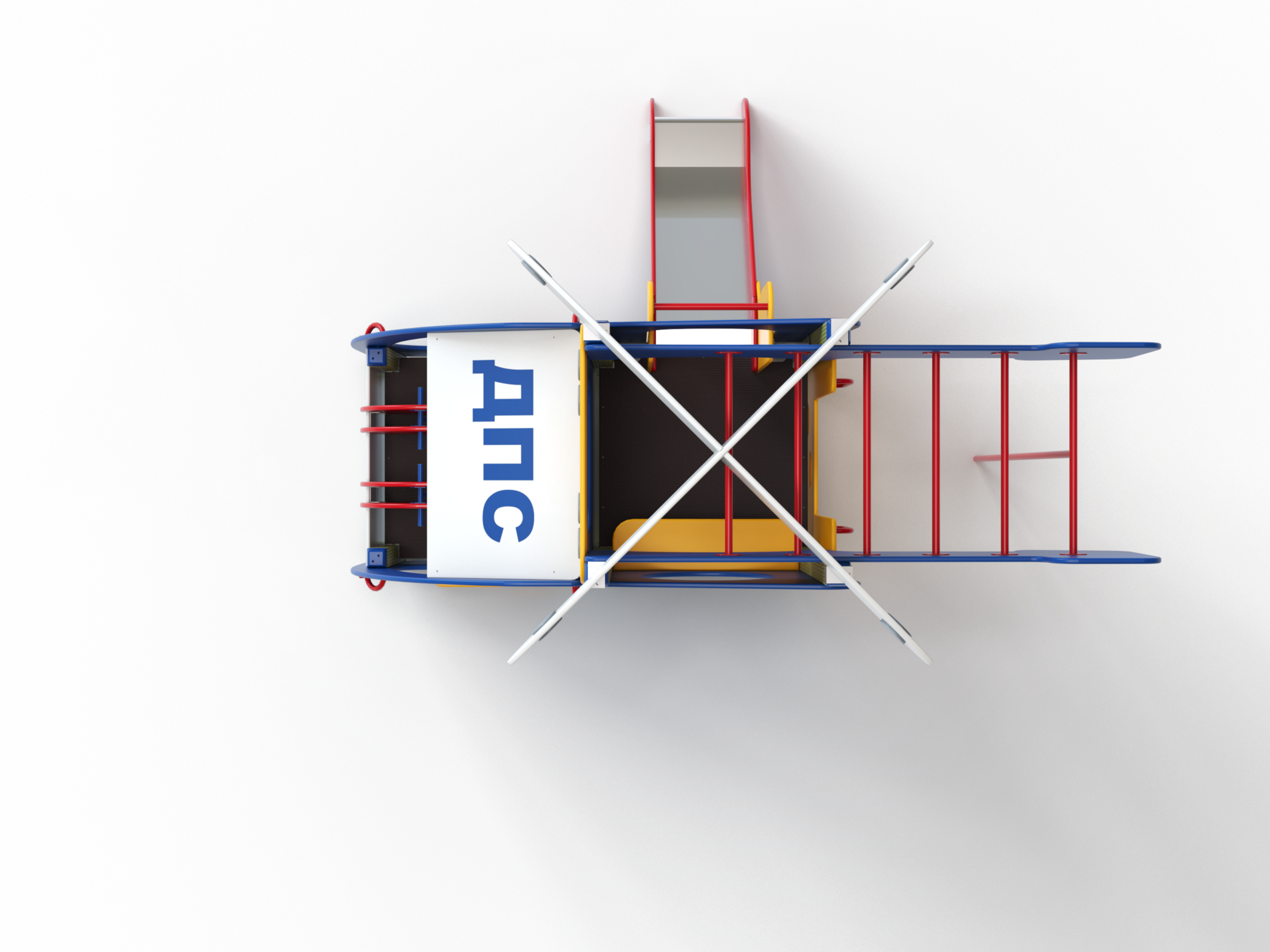 МФ 4.121 Вертолётик с горкой Н=700 мм