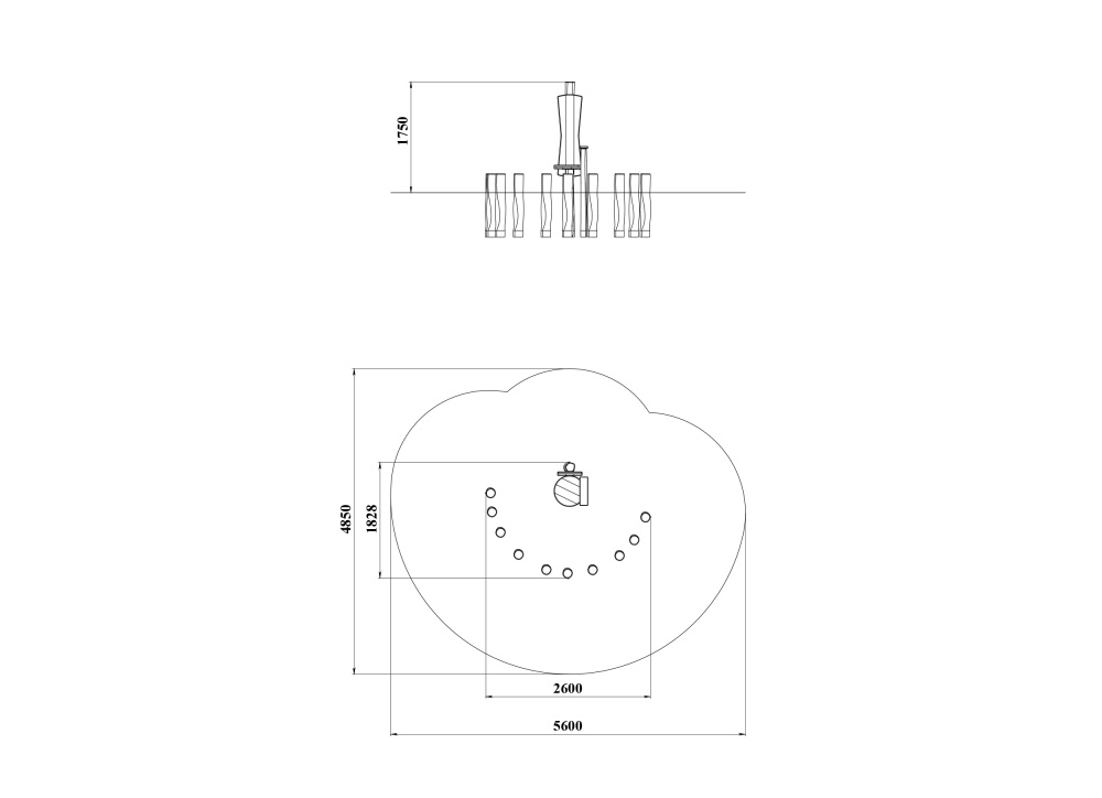 ДП 2.02-К Трон с пеньками