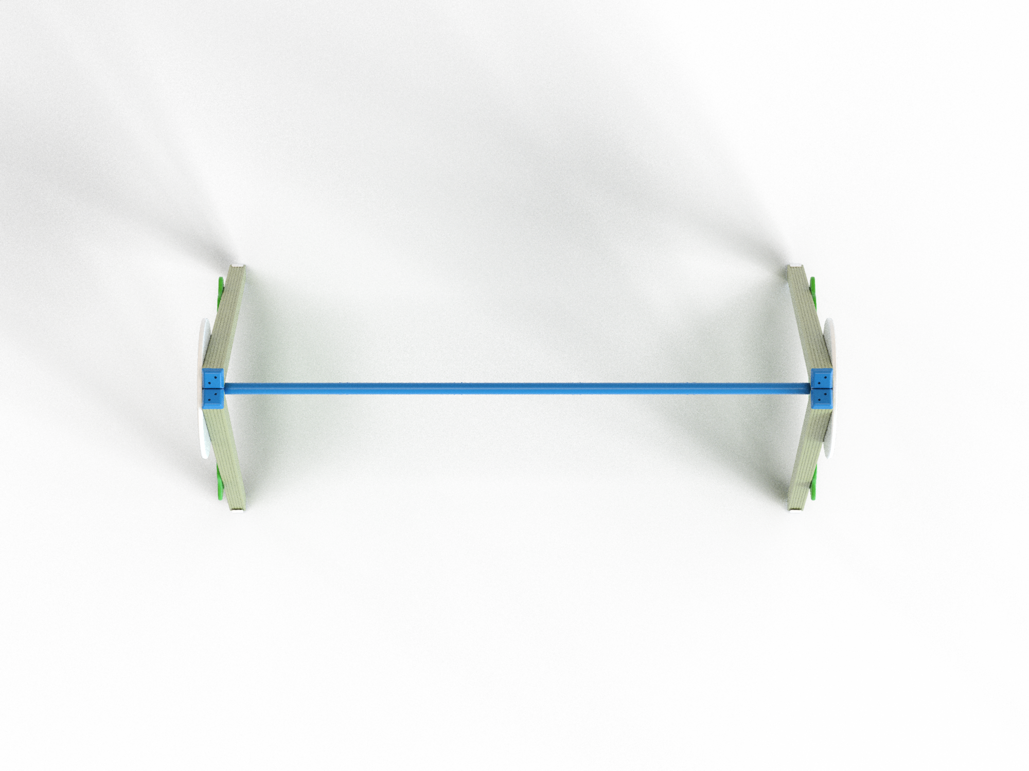 ДИО 1.102 Качели двойные (подвесы в комплект не входит)