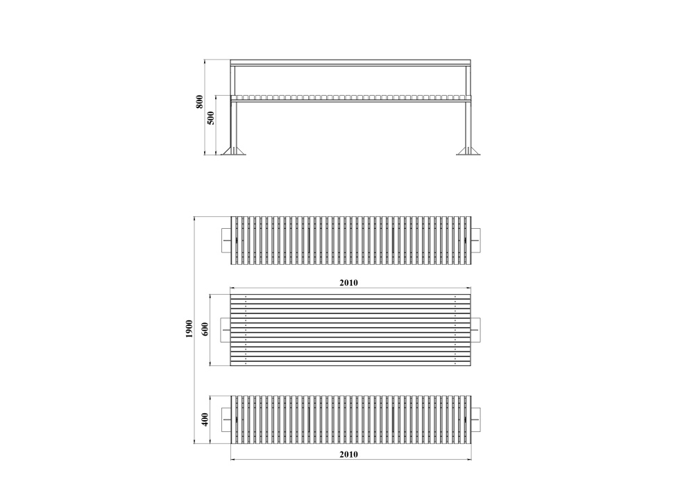 МФ 2.501.21 Стол со скамейками 2 ДПК