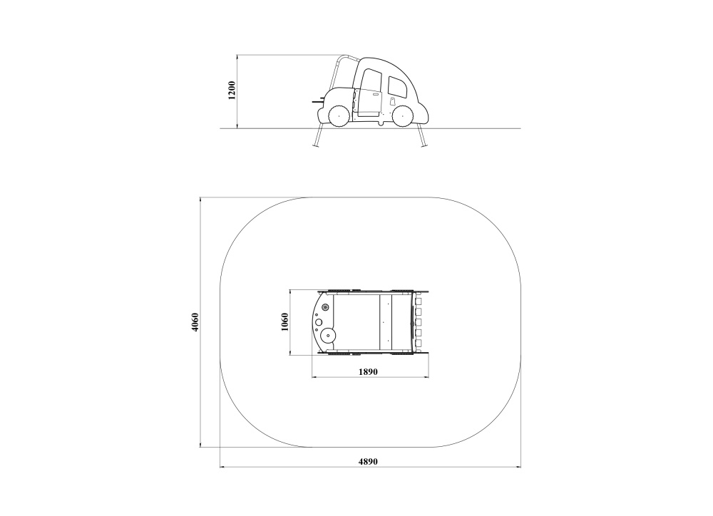 МФ 8.505.11 Домик машинка цинк