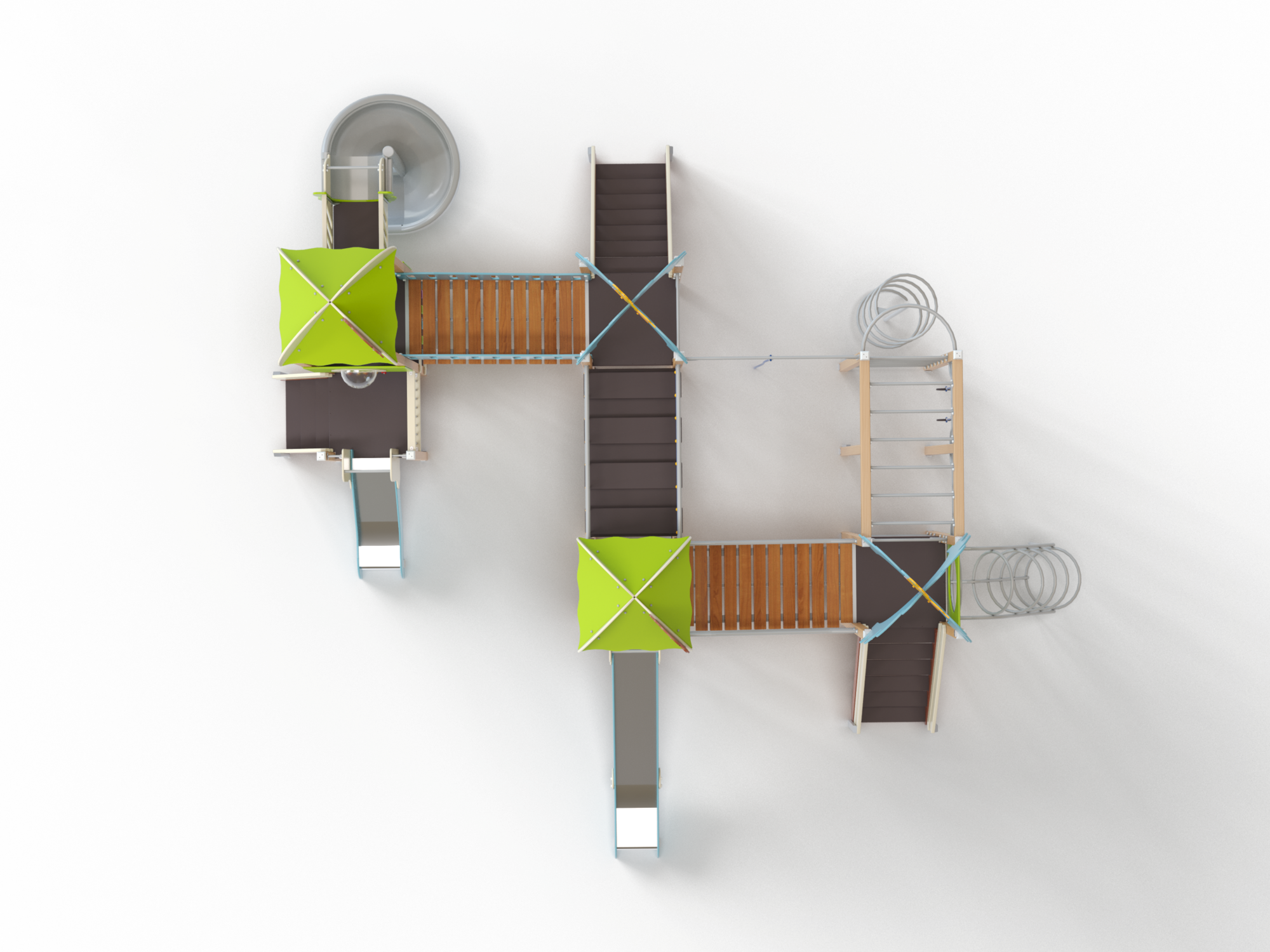 ДИК 4.215-ДПК Детский игровой комплекс Н=1500 мм, 1800 мм