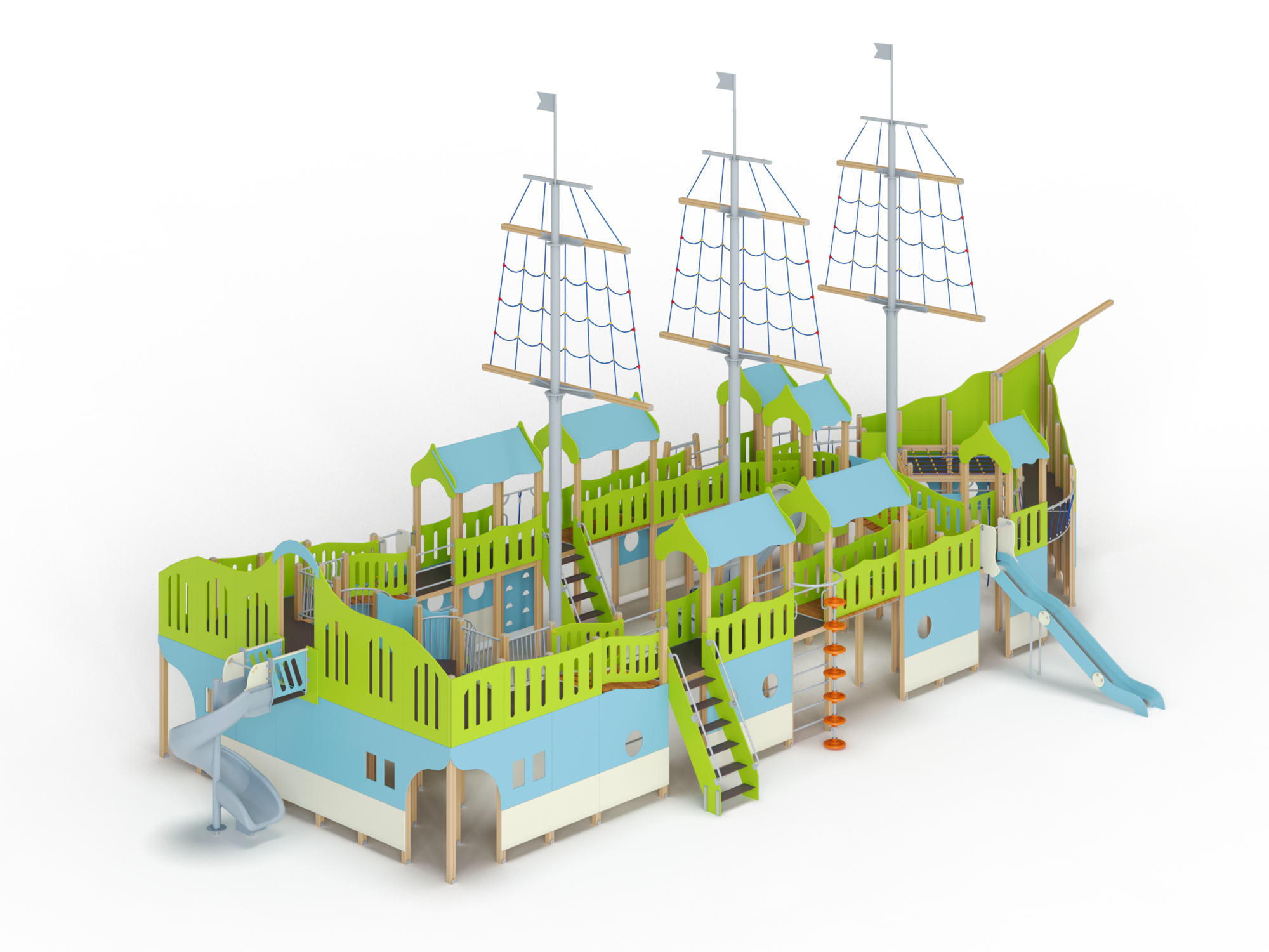 ДИК 7.062-ДЕРЕВО Детский игровой комплекс Н=1800 мм, 2000 мм