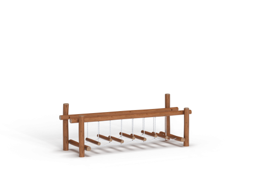 ДП 3.10-К Подвесной мостик на бревнах