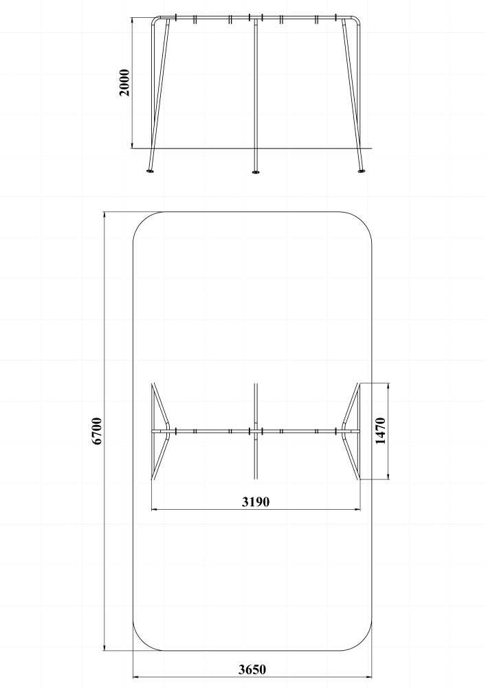 ДИО 1.022 Качели стандарт двойные
