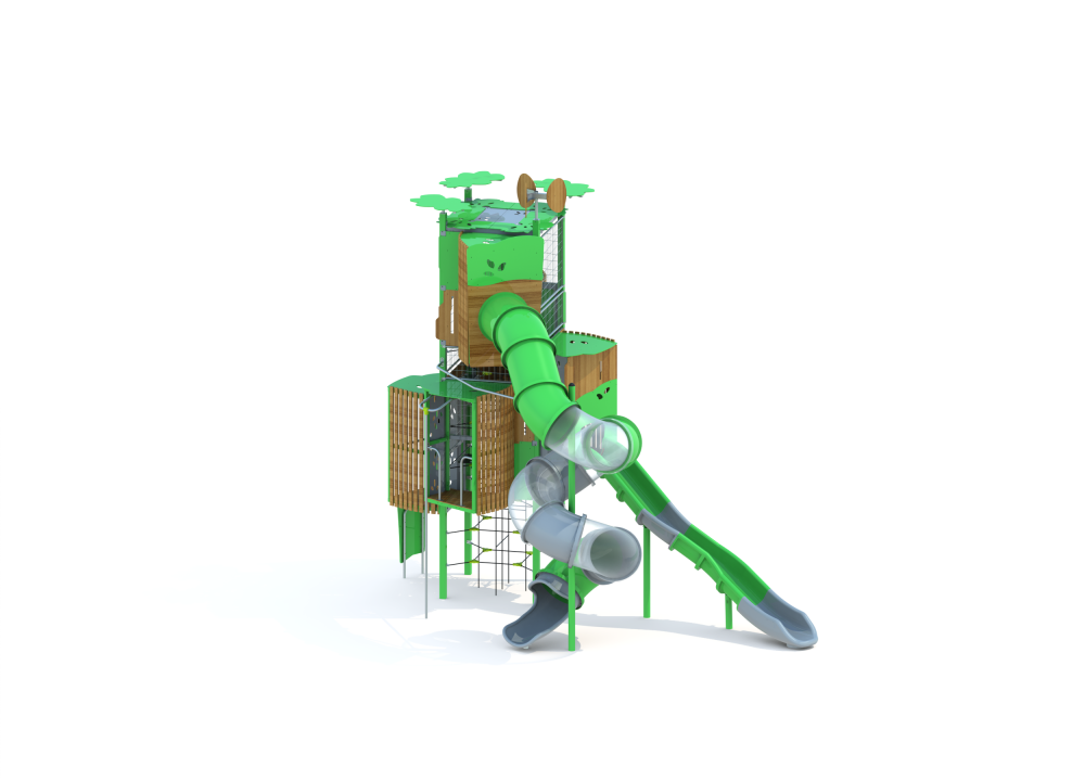 УК 7.831.11 Башня с горками и балкончиками