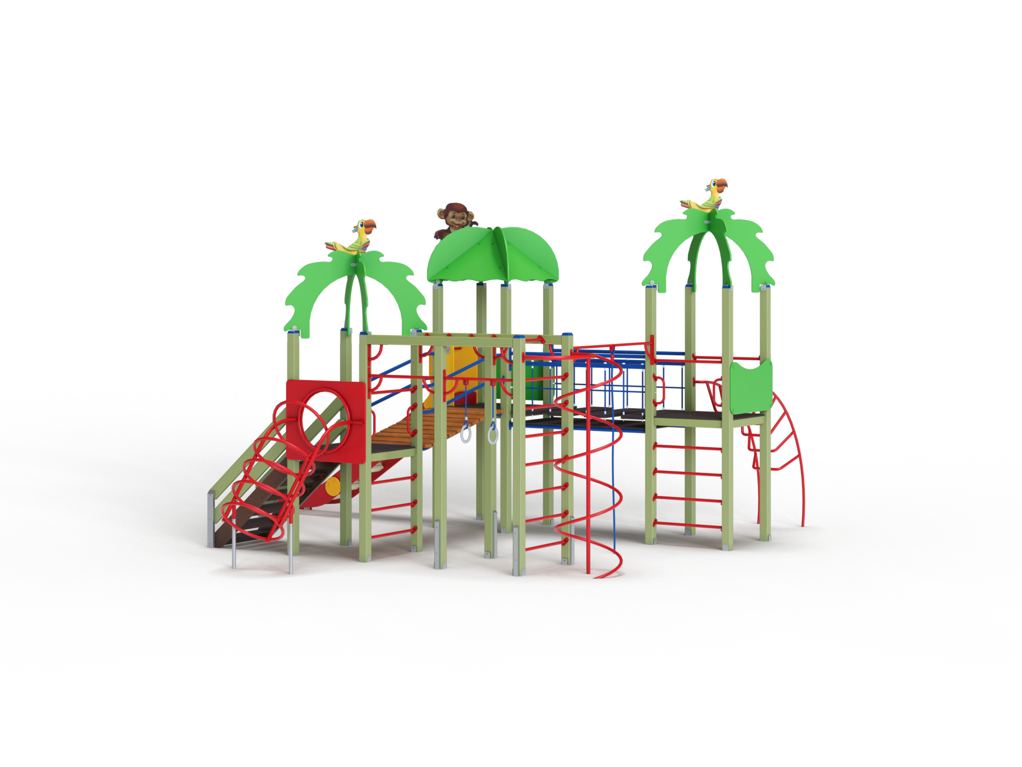 ДИК 3.215-ДЕРЕВО Детский игровой комплекс Н=1500 мм