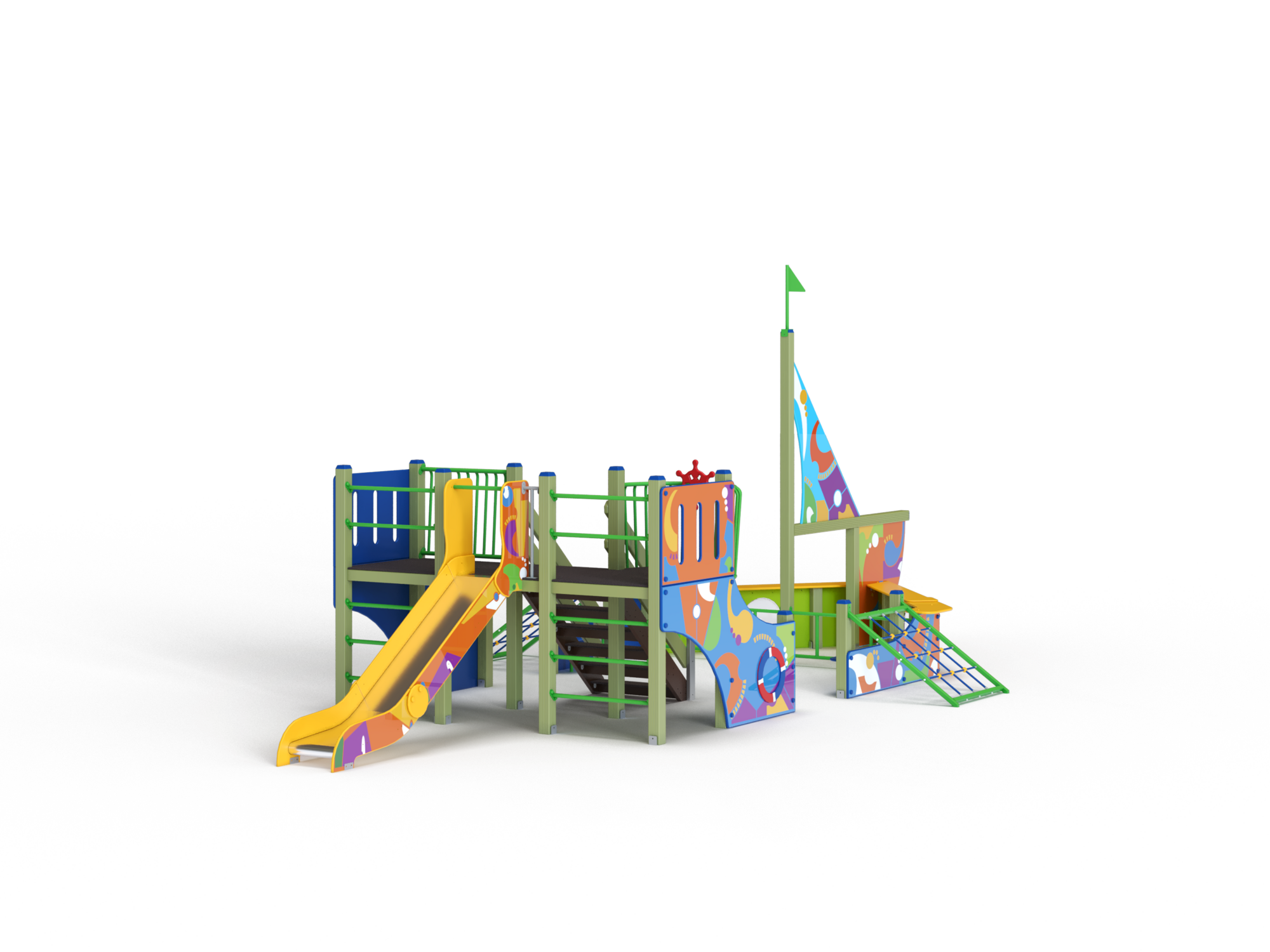 ДИК 3.091 Детский игровой комплекс граффити Н=1200 мм