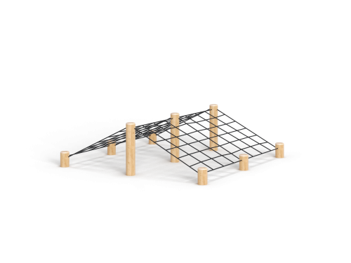 ДП 3.155 Комплекс мостики из сетки на бревнах