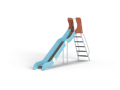 ДИО 5.034 Горка с металлическими  перилами H=1800 мм