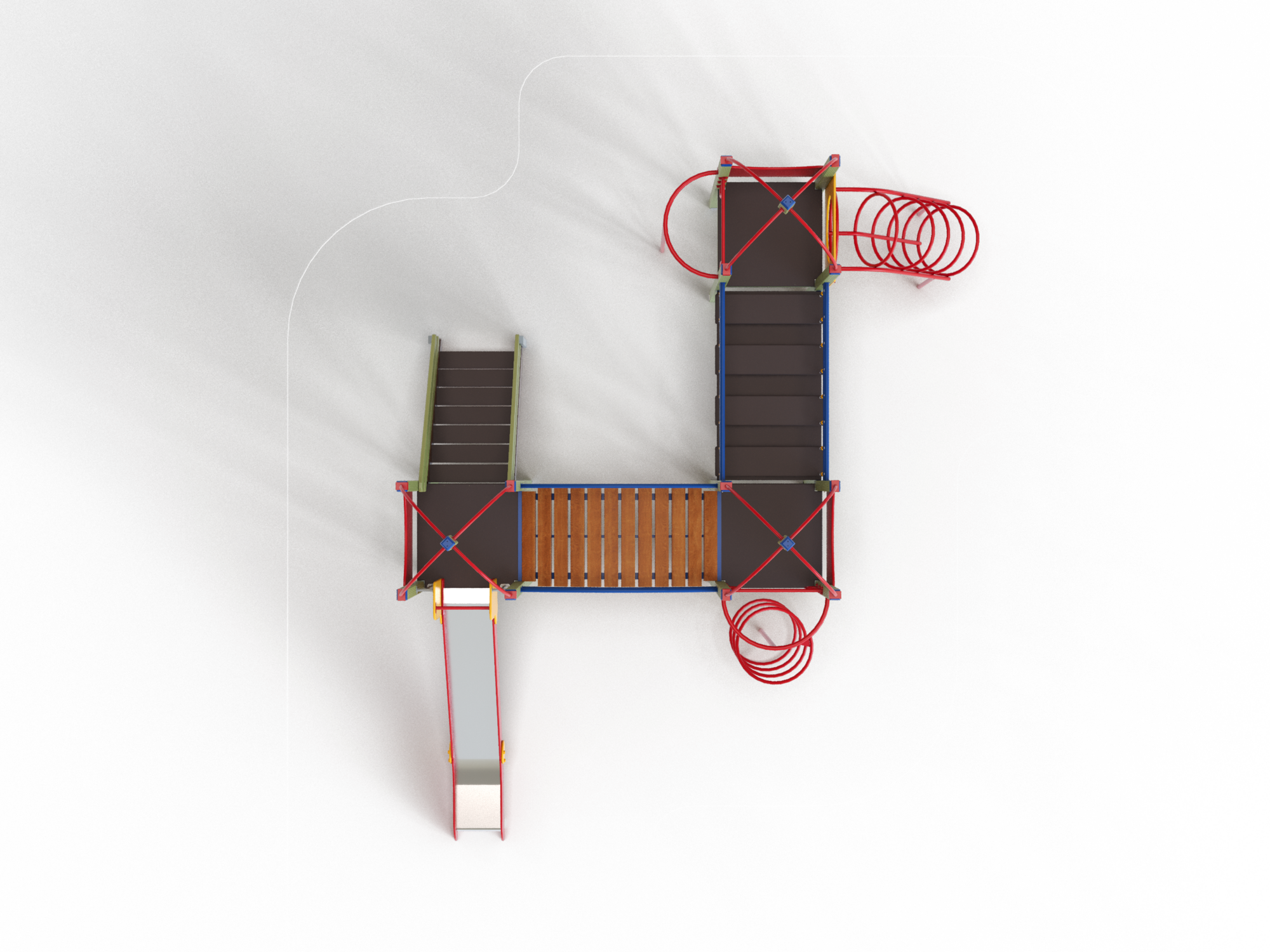 ДИК 3.165-ДЕРЕВО Детский игровой комплекс Н=1500 мм