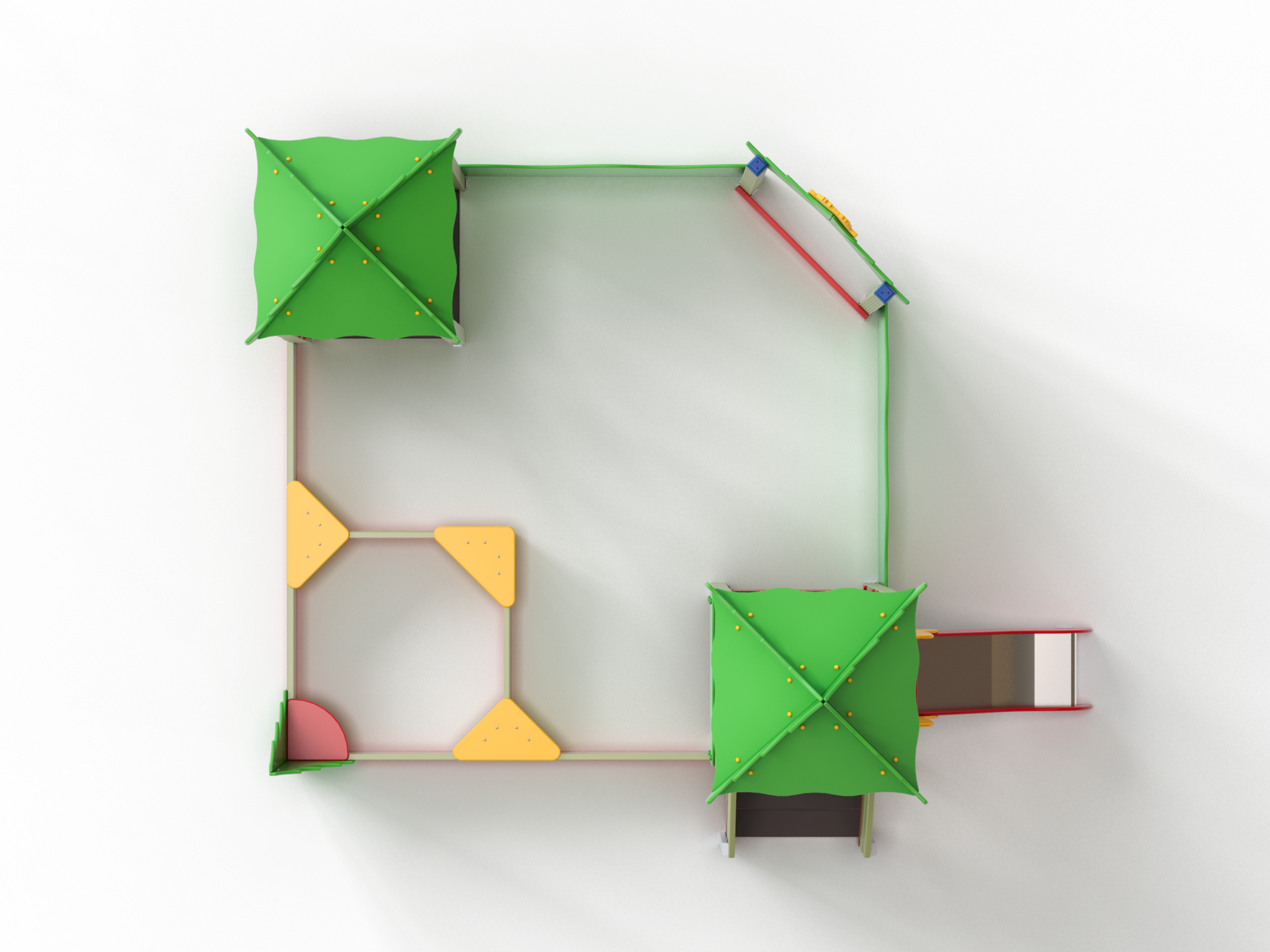 МФ 3.22 Песочный дворик с горкой H=700мм