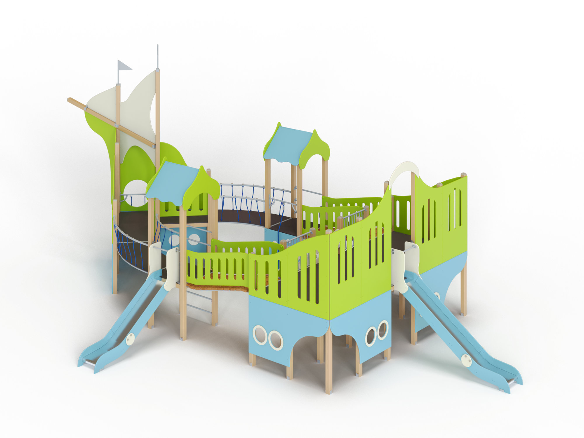 ДИК 7.082-ДЕРЕВО Детский игровой комплекс Н=1200 мм, 1500 мм