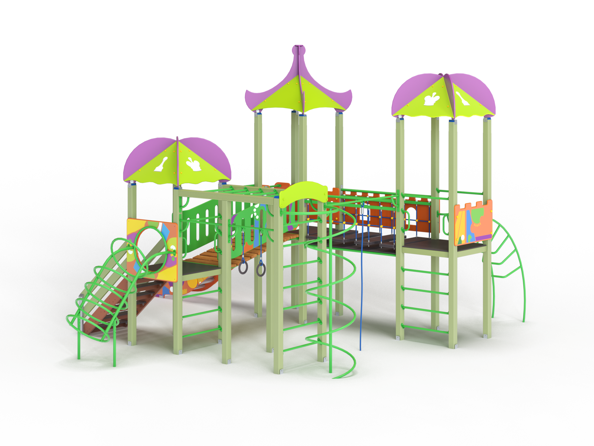 ДИК 3.212 Детский игровой комплекс Н=1500 мм граффити