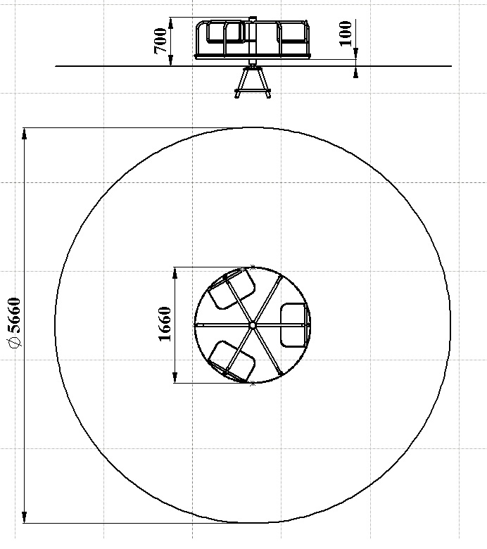 ДИО 2.01 Карусель с 6-ю сидениями