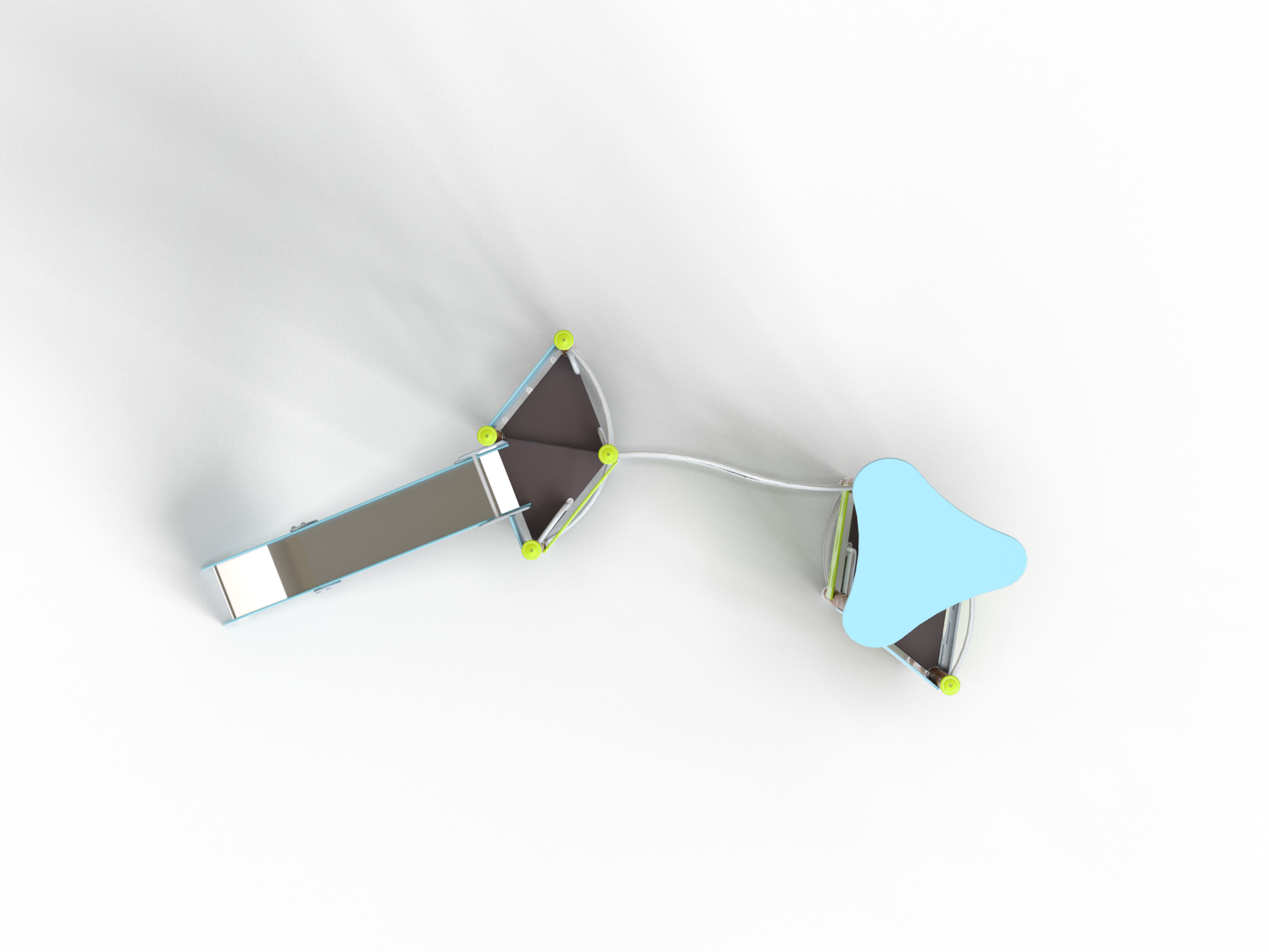 ДИК 2.105-К Детский игровой комплекс на круглых столбах Н=1500 мм
