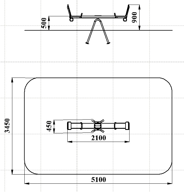 ДИО 3.07 Качалка-балансир L=2000мм