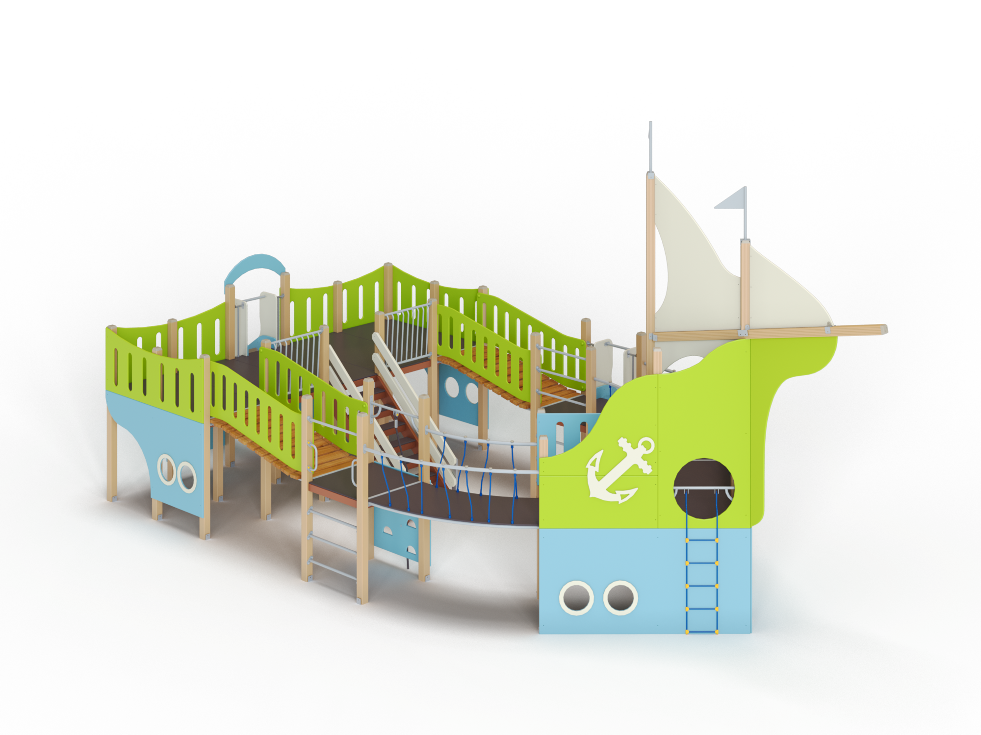 ДИК 7.072-ДЕРЕВО Детский игровой комплекс Н=1200,1500 мм