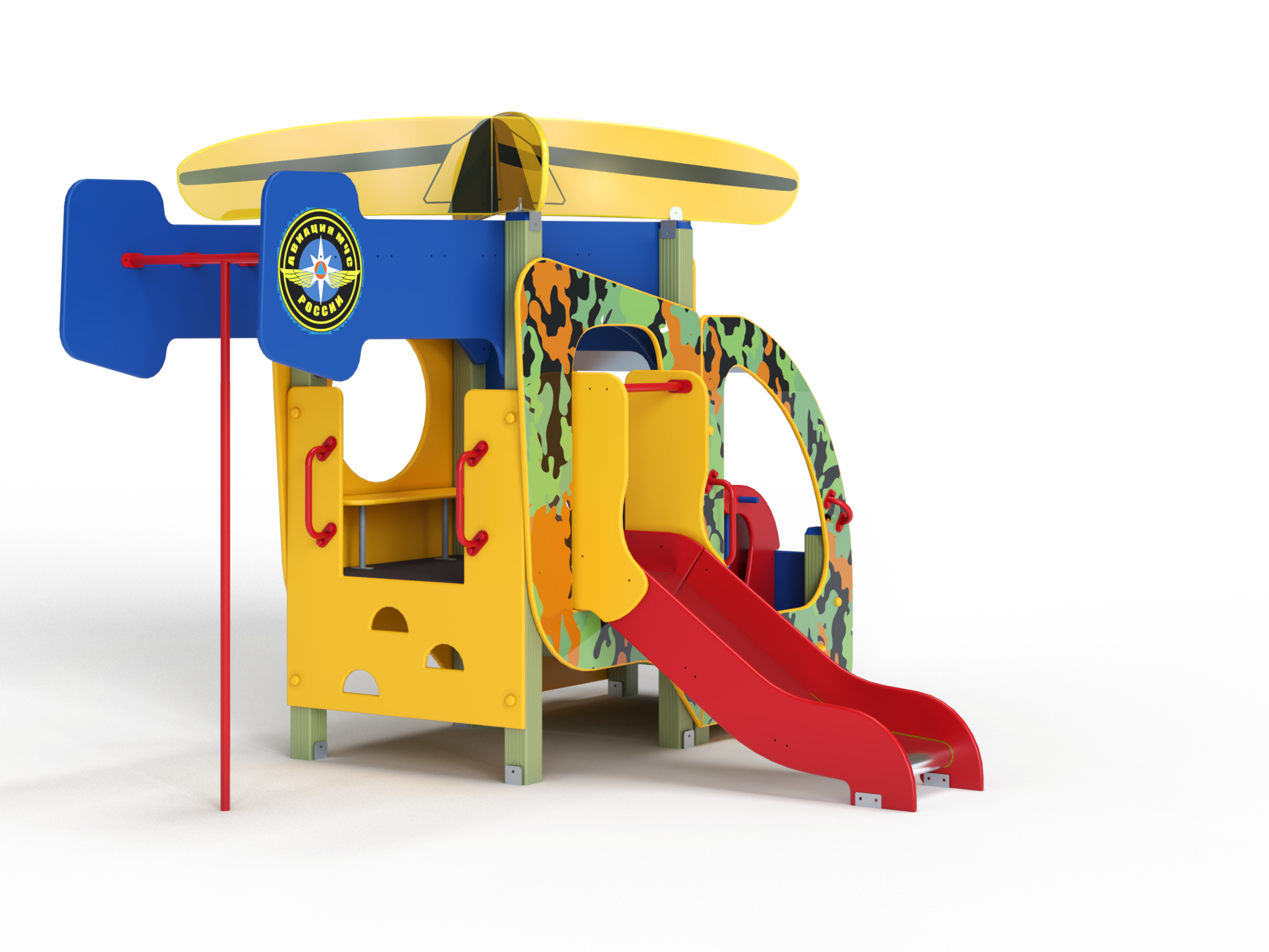 МФ 4.122 Военный вертолет с горкой Н=700 мм