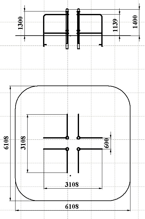 СО 7.27 Брусья квадрат
