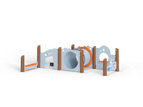 ДП 2.211 Комбинация с туннелем на бревнах