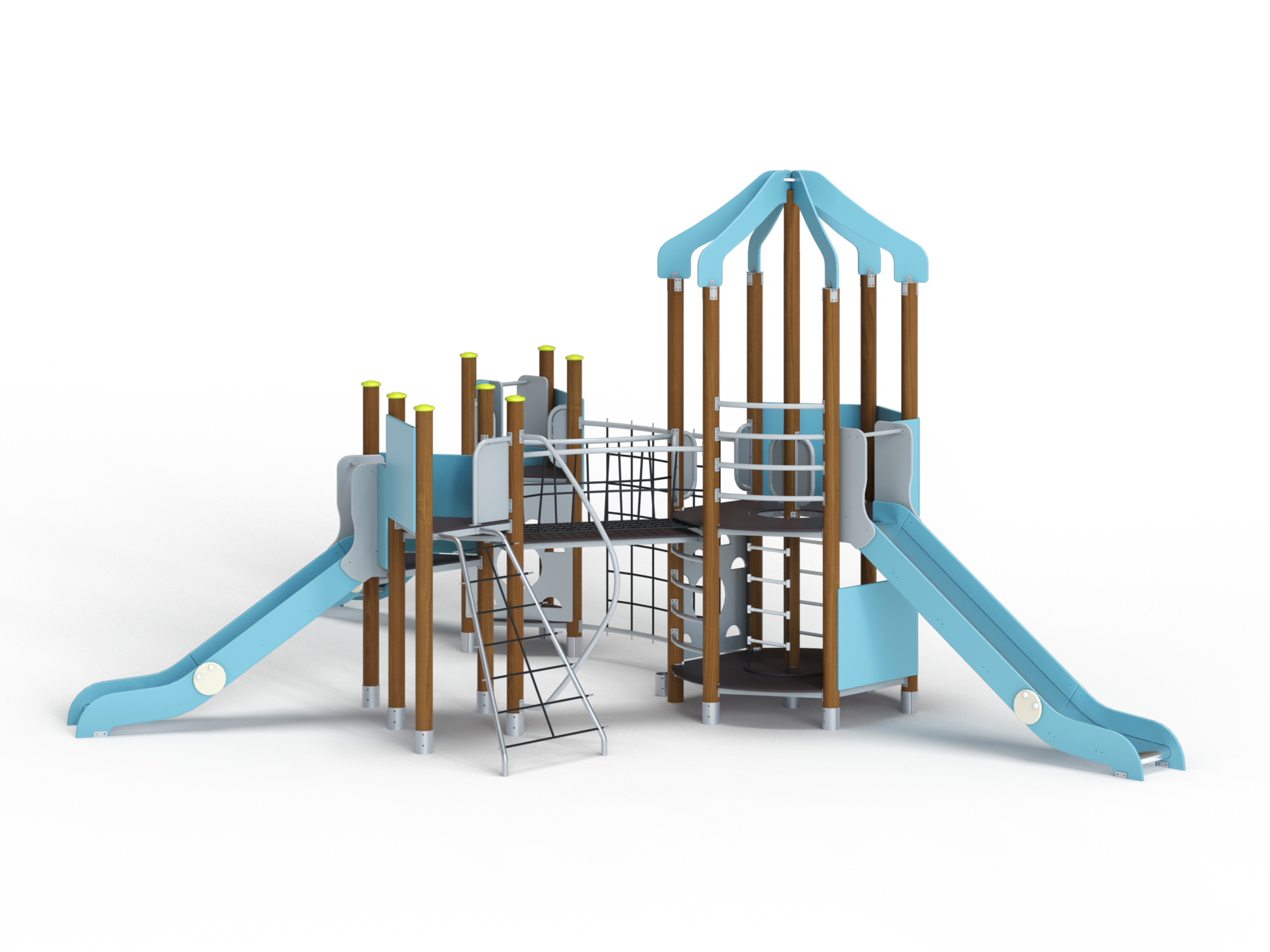 ДИК 4.19-К Детский игровой комплекс на круглых столбах Н=1500 мм